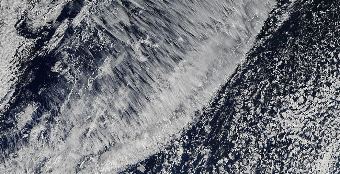 The CHIRP – Channeled Infrared Polarimeter – is geared to collecting more accurate data from ice clouds (such as these cirrus formations off the coast of Chile) to better predict global climate change. (Image credit: NASA)