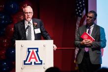 John Somerhalder accepts the 2016 College of Engineering Alumni of the Year Award on Oct. 28