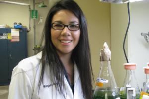 CHEE Graduate Student, Margarita Acedo, in the lab
