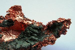 Raw copper ore. Photo from Wikimedia.