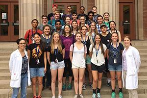 2016 Engineering and the Environment summer campers with instructors Margarita Acedo and Sarah Moore