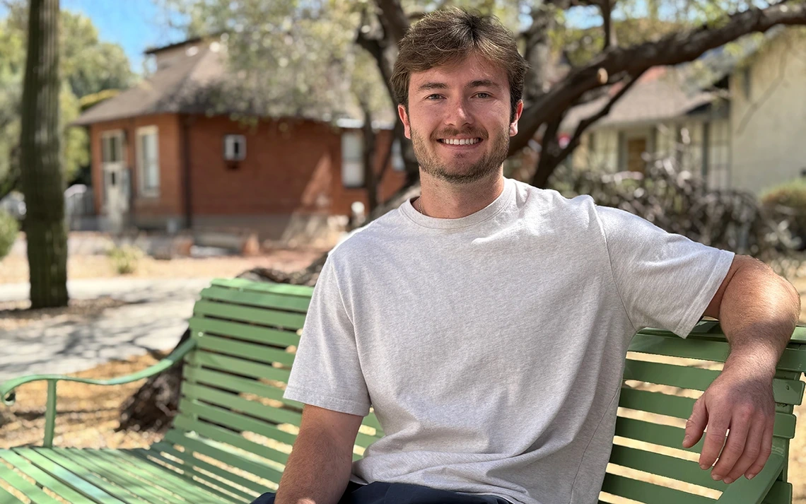 Chemical engineer Justin Smith leaves the University of Arizona with a degree and funds to pursue a novel business venture.